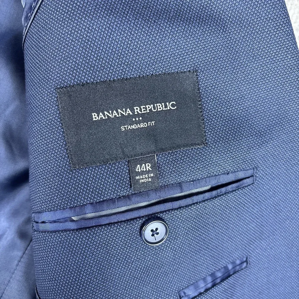 Banana Republic Factory Standard Fit Sport Coat Blazer Navy Blue 44R NWT